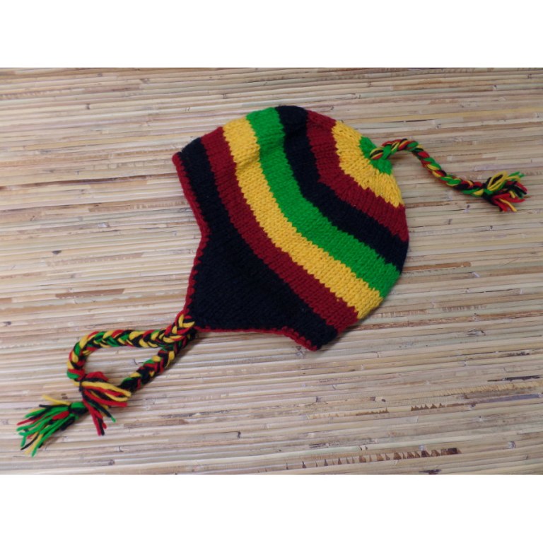 Bonnet en laine rasta