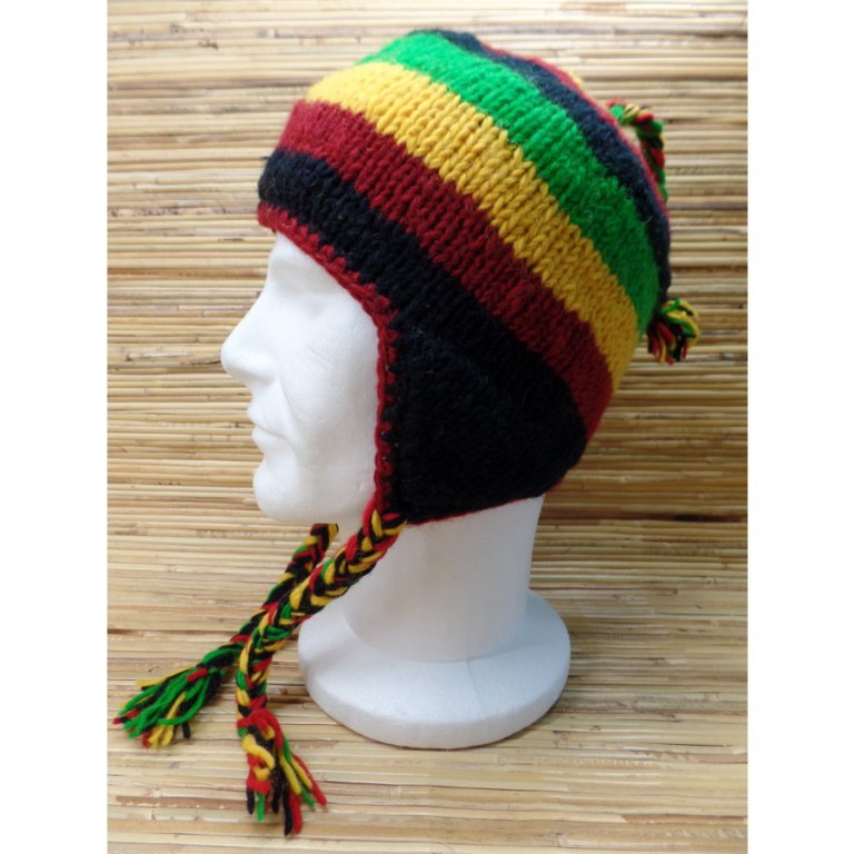 Bonnet en laine rasta