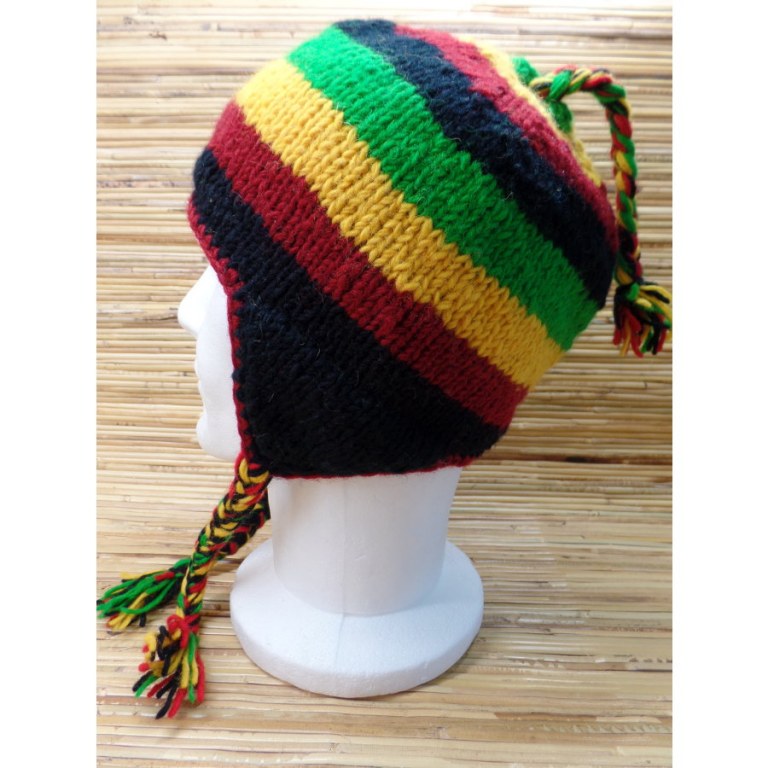 Bonnet en laine rasta