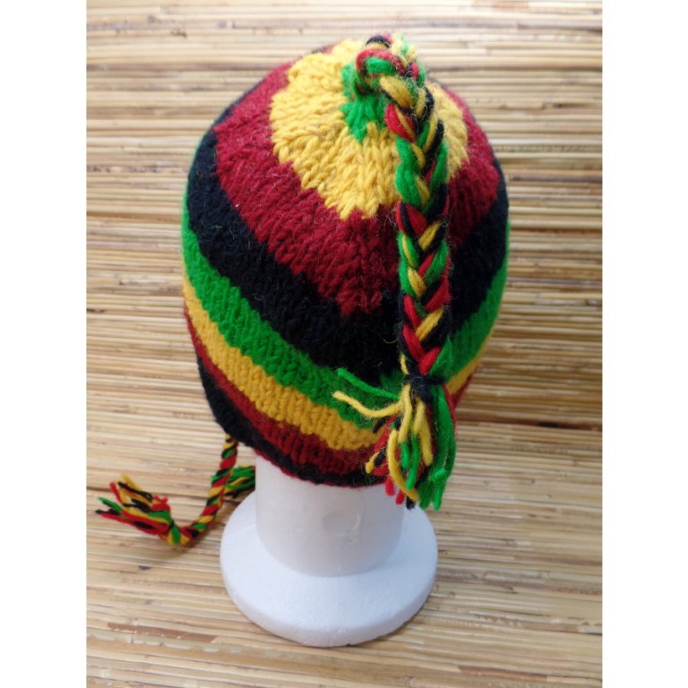 Bonnet en laine rasta