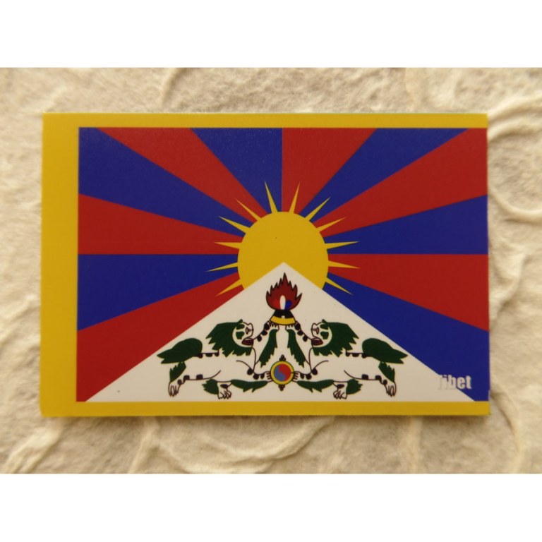 Aimant drapeau du Tibet