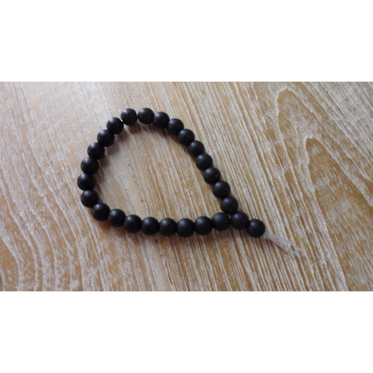 Bracelet mala onyx mat