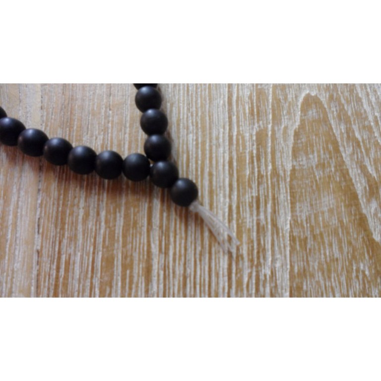 Bracelet mala onyx mat