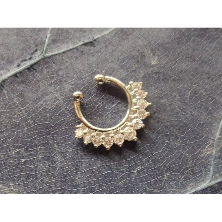 Bijou septum strass