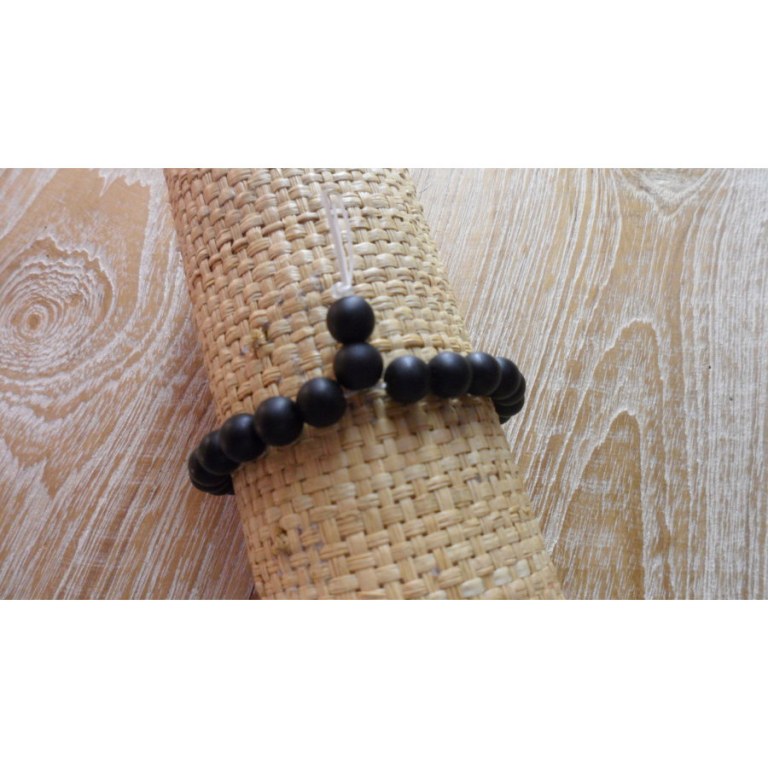 Bracelet mala onyx mat