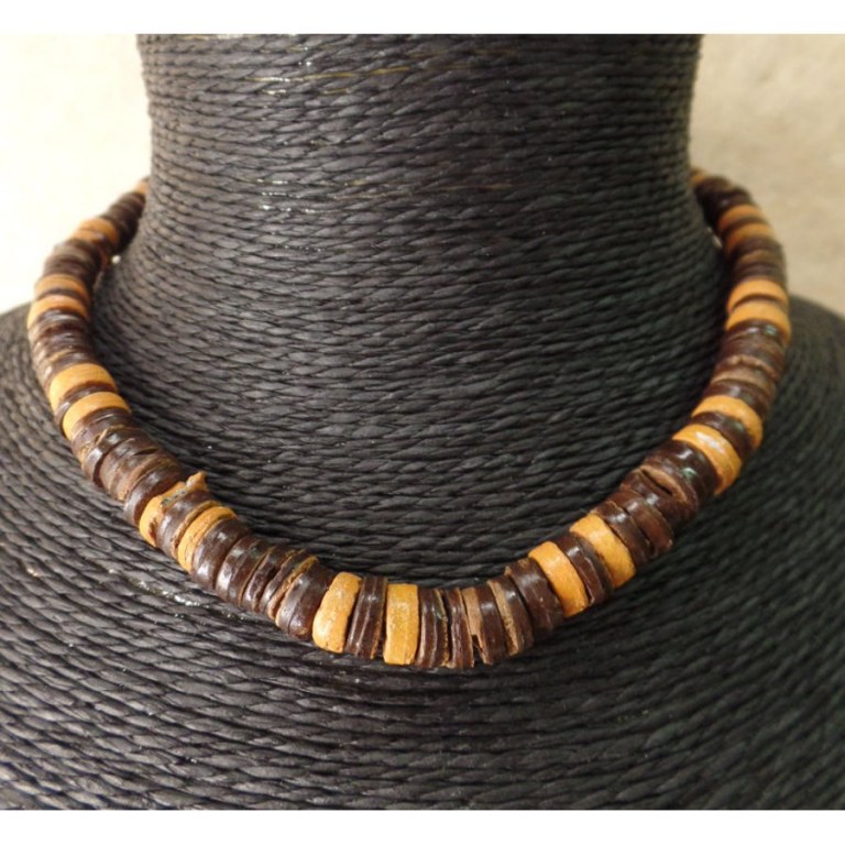 Collier kalung marron