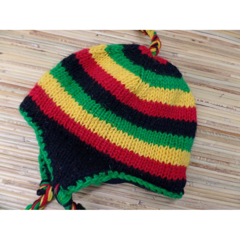 Bonnet en laine rasta