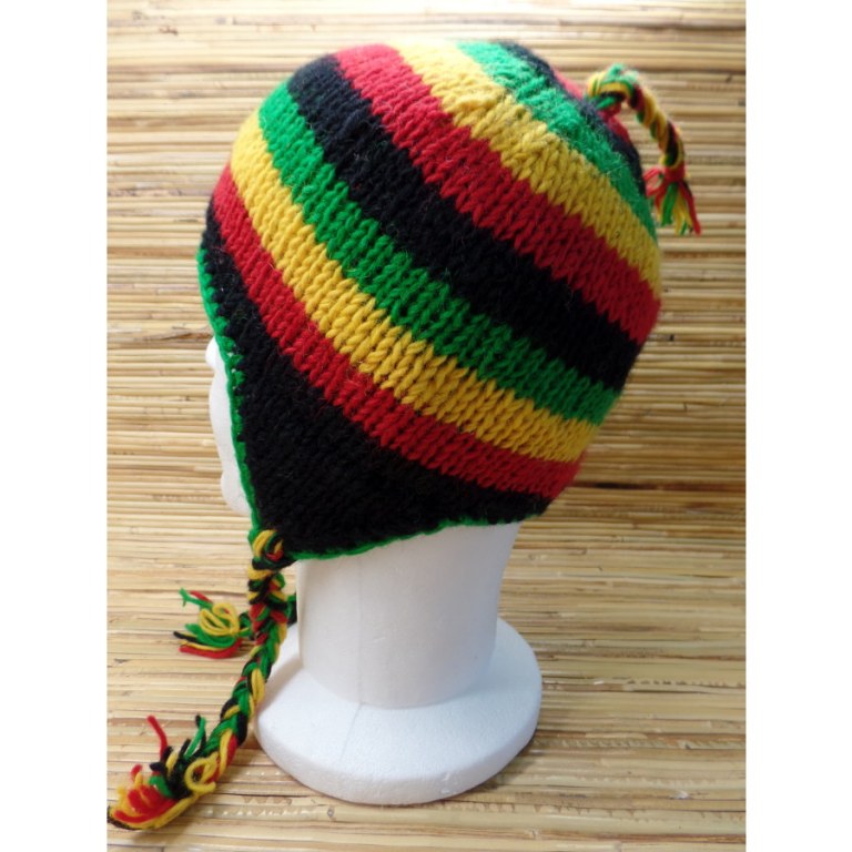 Bonnet en laine rasta