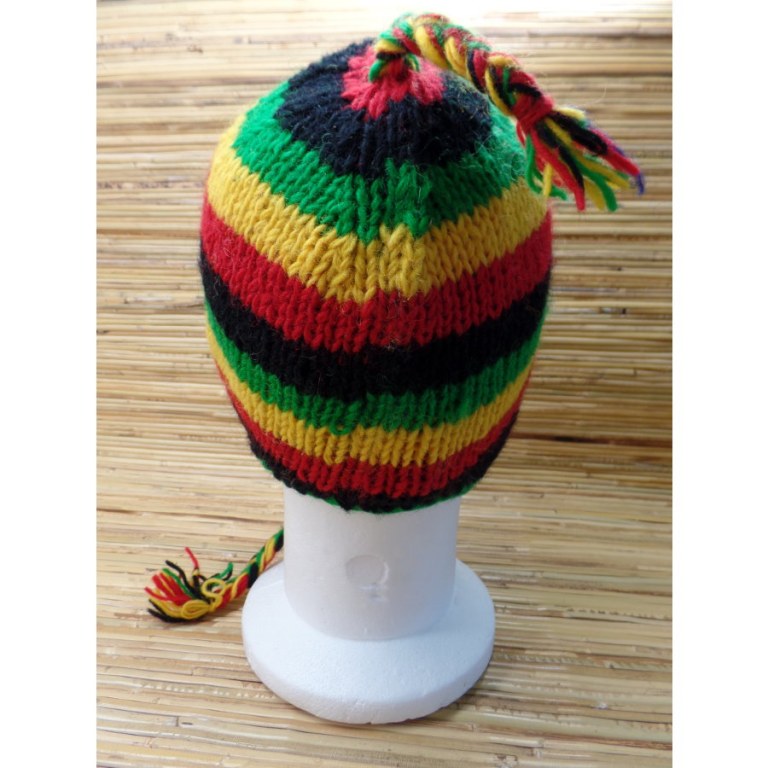 Bonnet en laine rasta