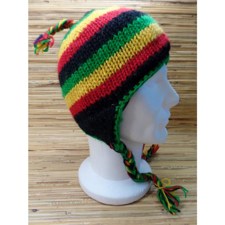 Bonnet en laine rasta