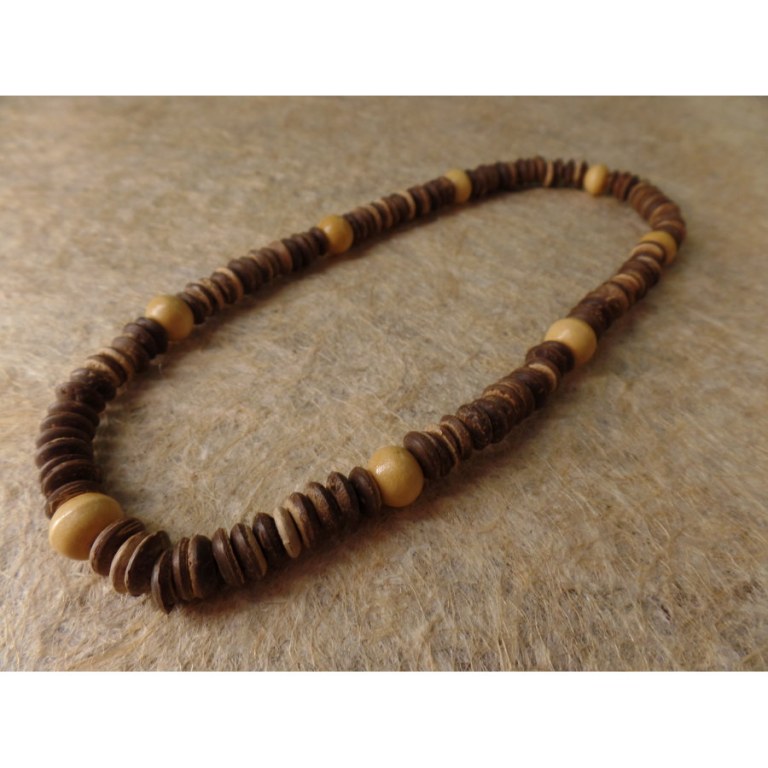 Collier Padang marron