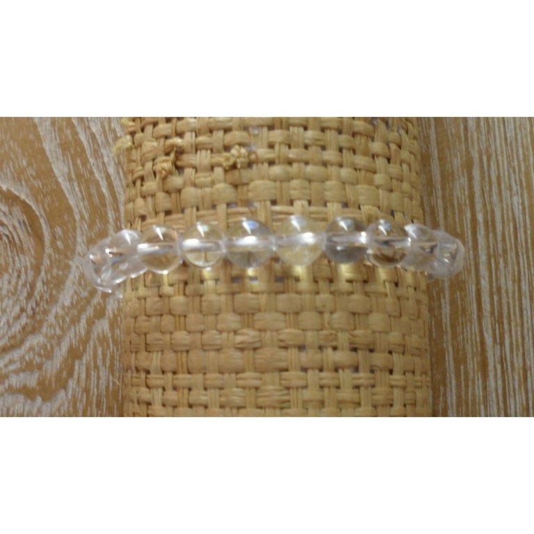 Bracelet mala quartz clair