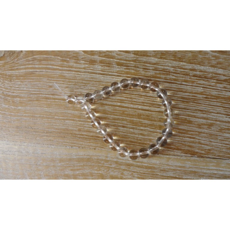 Bracelet mala quartz clair