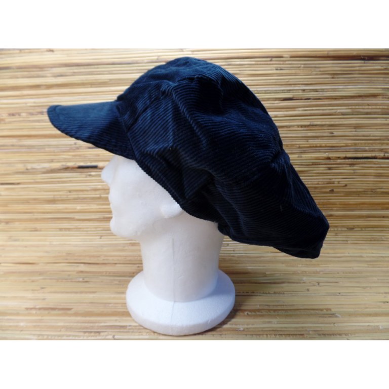 Casquette velours noire