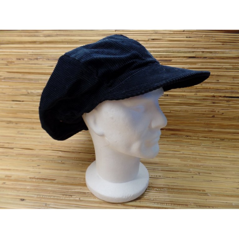 Casquette velours noire