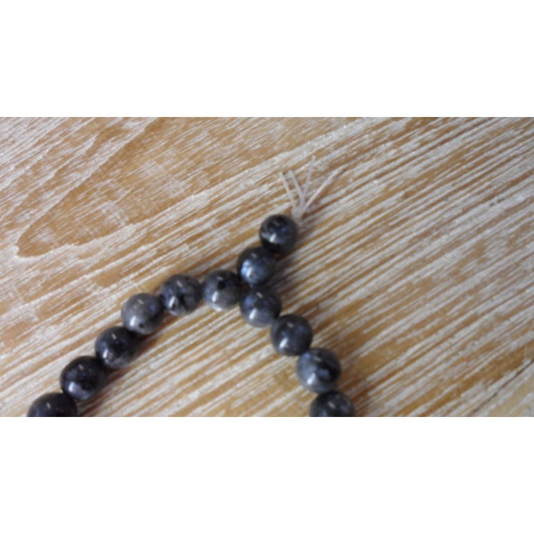 Bracelet mala labradorite noire