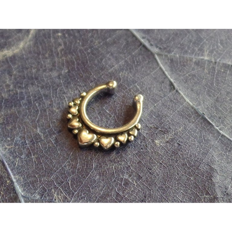 Bijou septum coeurs