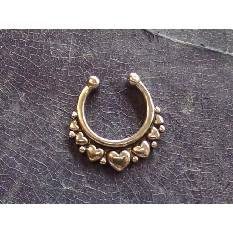 Bijou septum coeurs