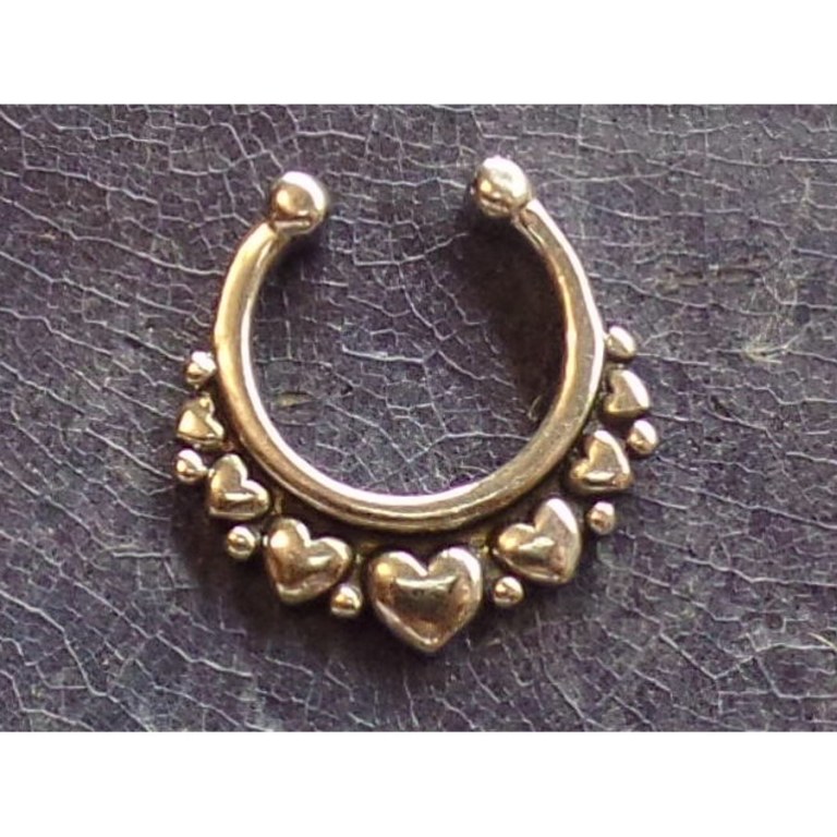 Bijou septum coeurs