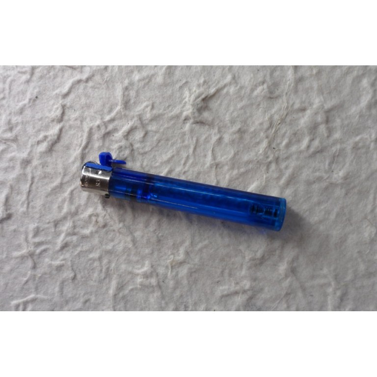 Briquet jetable tube bleu