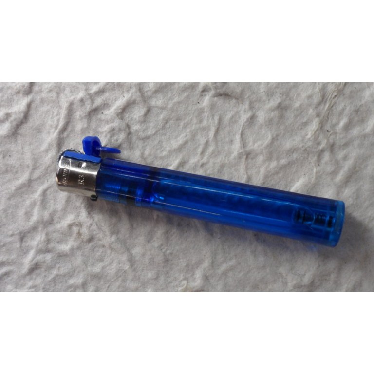 Briquet jetable tube bleu