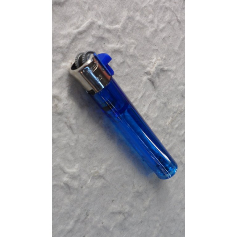 Briquet jetable tube bleu