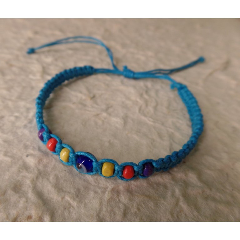 Bracelet bleu oeil