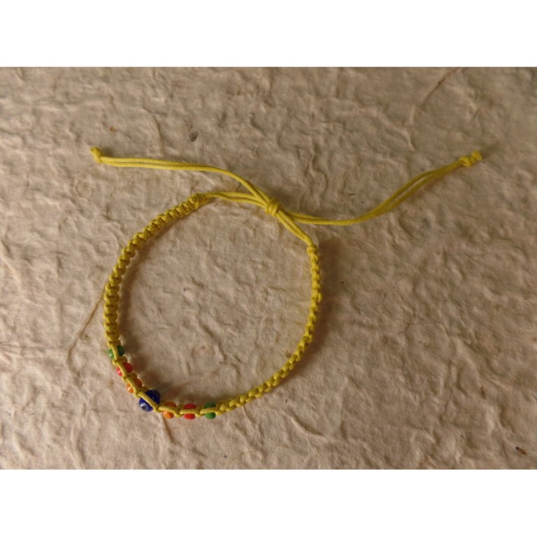 Bracelet jaune oeil