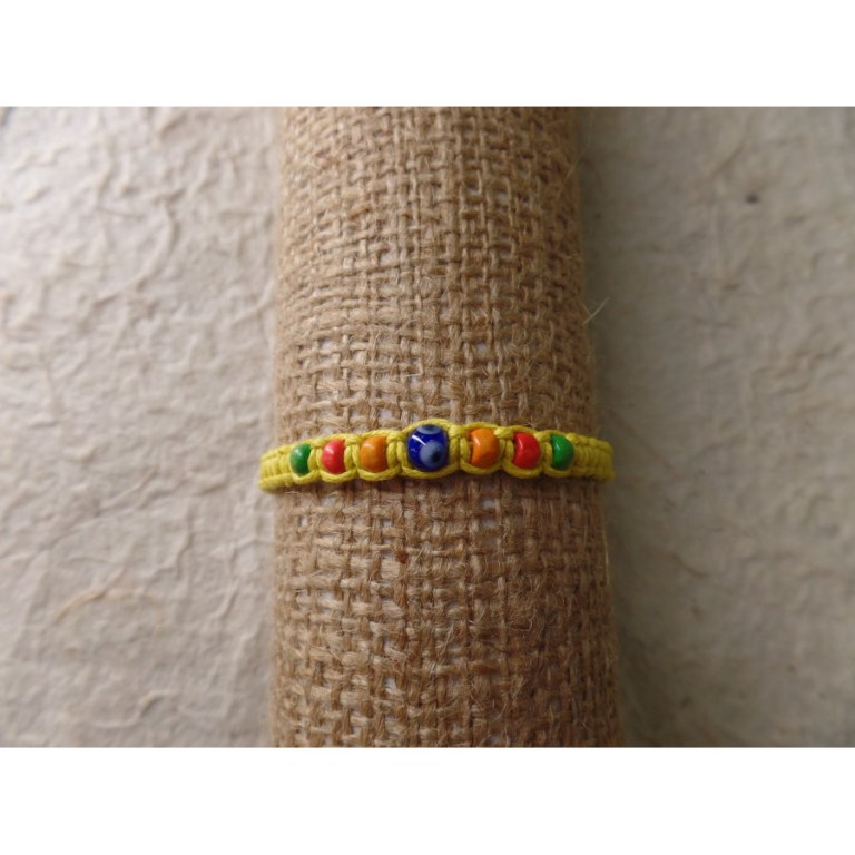 Bracelet jaune oeil