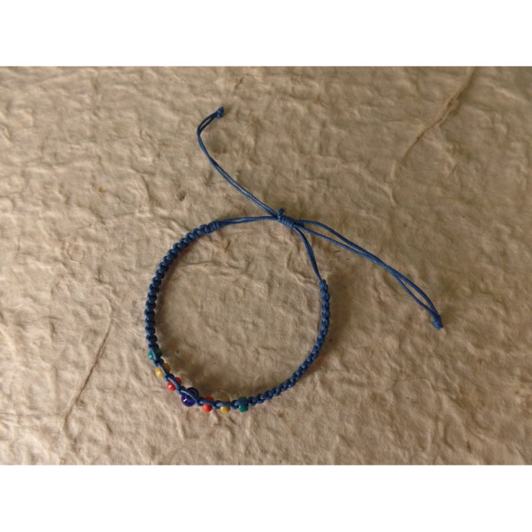 Bracelet bleu foncé oeil