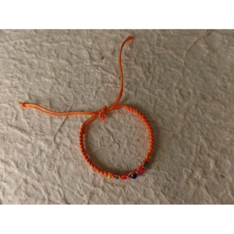 Bracelet orange oeil