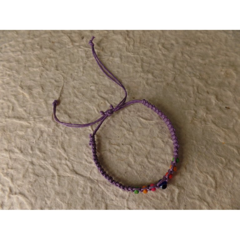 Bracelet violet oeil