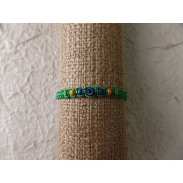 Bracelet vert oeil