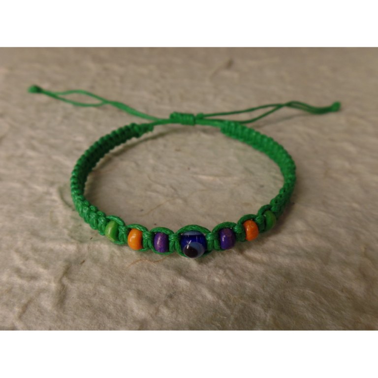 Bracelet vert oeil