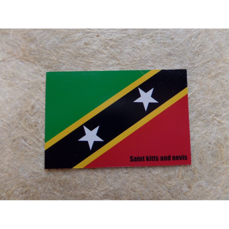 Aimant drapeau St Kitts & Nevis