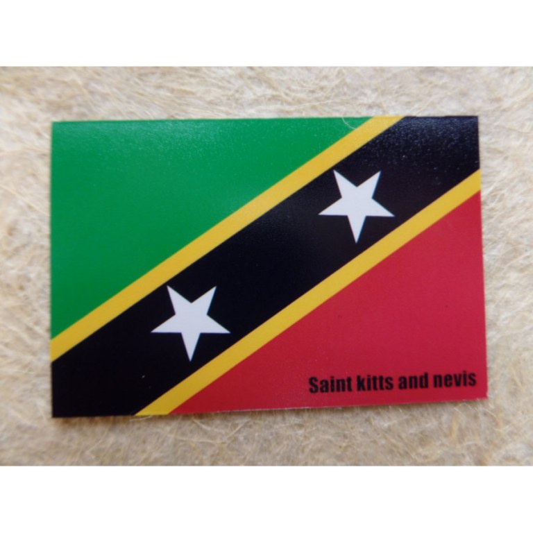 Aimant drapeau St Kitts & Nevis