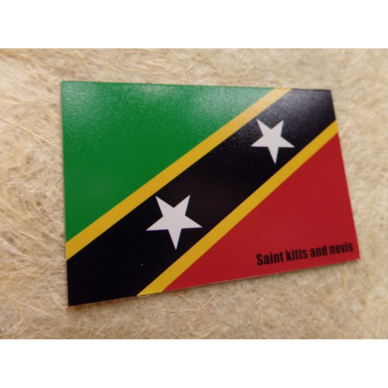 Aimant drapeau St Kitts & Nevis