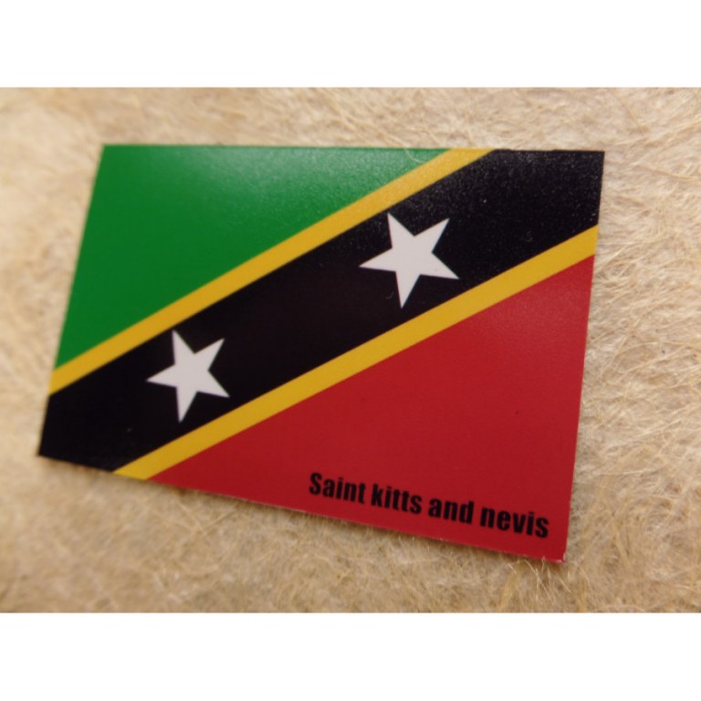 Aimant drapeau St Kitts & Nevis