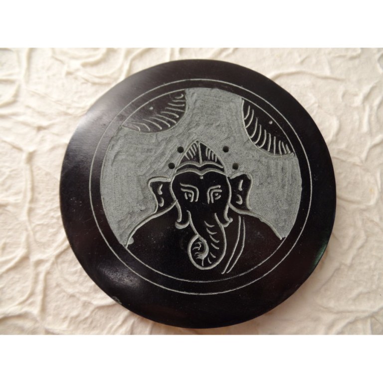 Porte encens noir/gris Ganesh