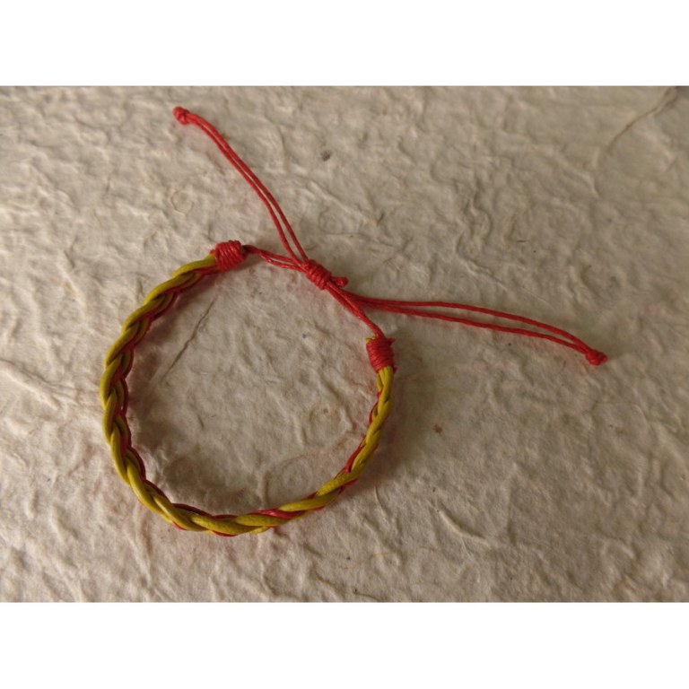 Bracelet teman jaune/rose