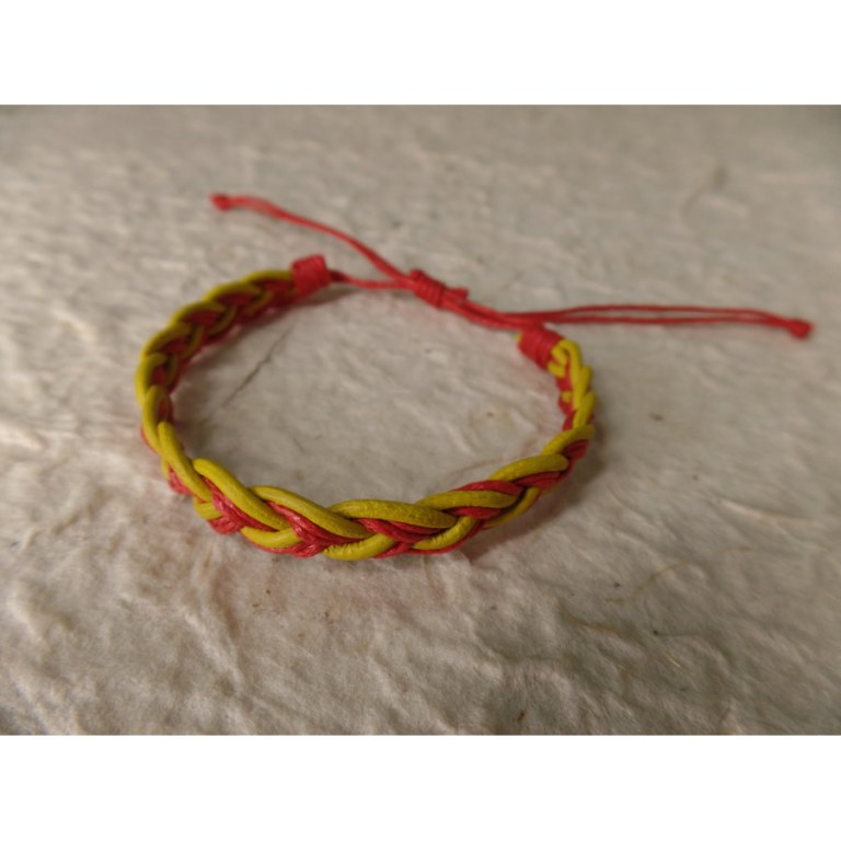 Bracelet teman jaune/rose