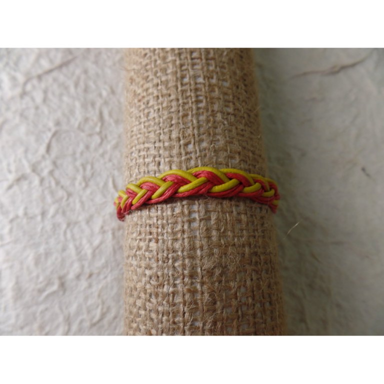 Bracelet teman jaune/rose