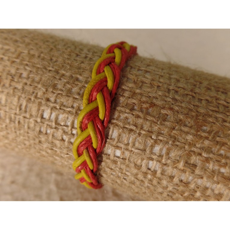 Bracelet teman jaune/rose