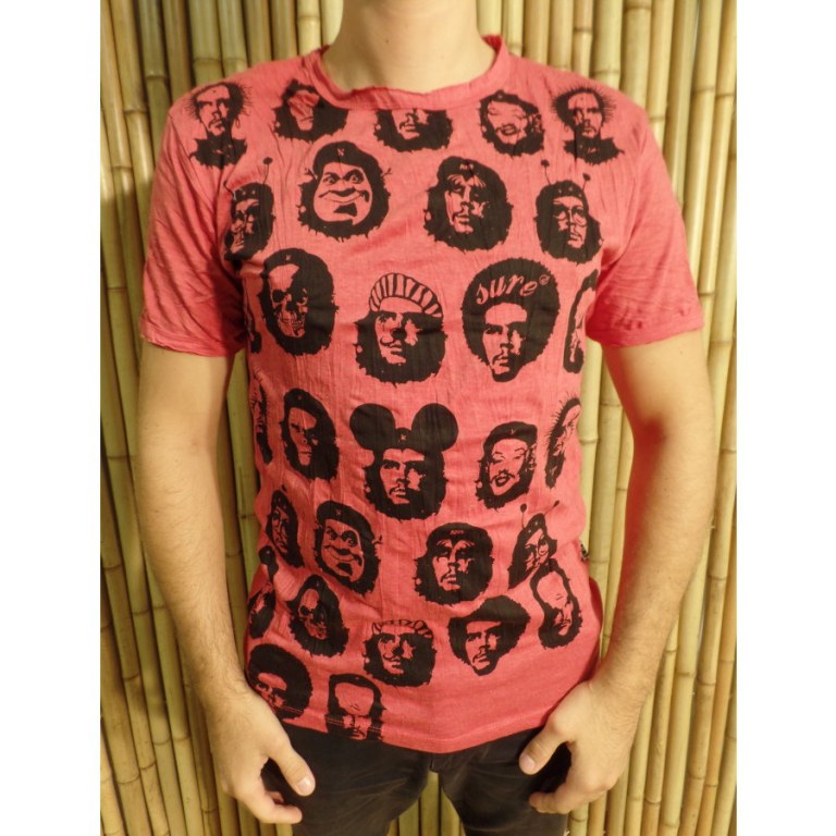 Tee shirt rouge coquelicot Che Guevara