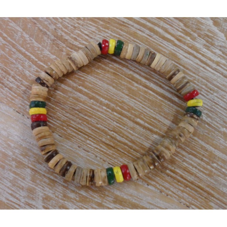 Bracelet fantasia rasta beige