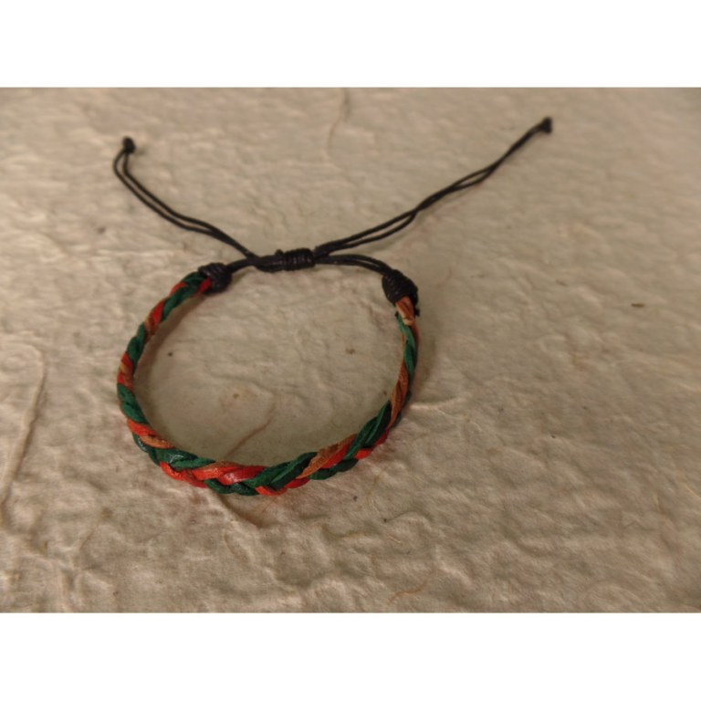 Bracelet kawan vert/rouge