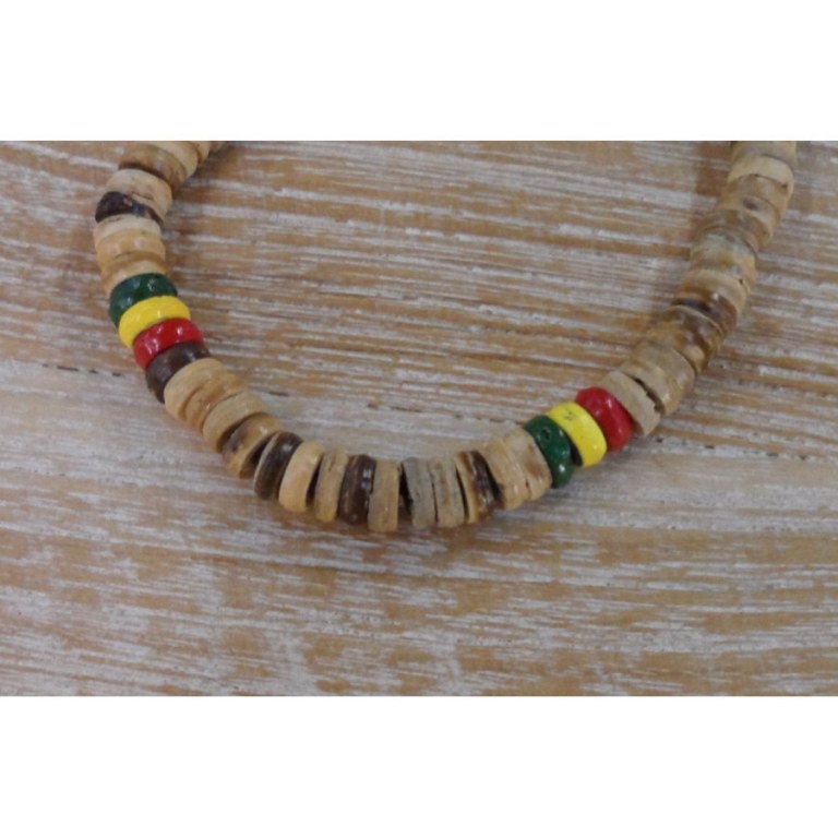 Bracelet fantasia rasta beige