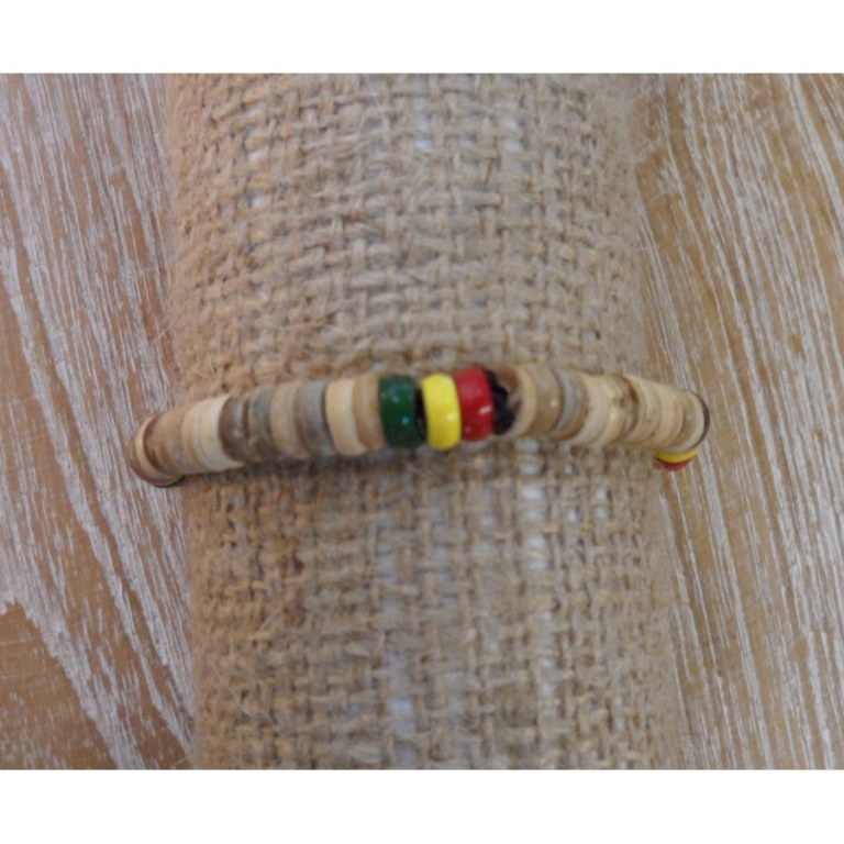 Bracelet fantasia rasta beige