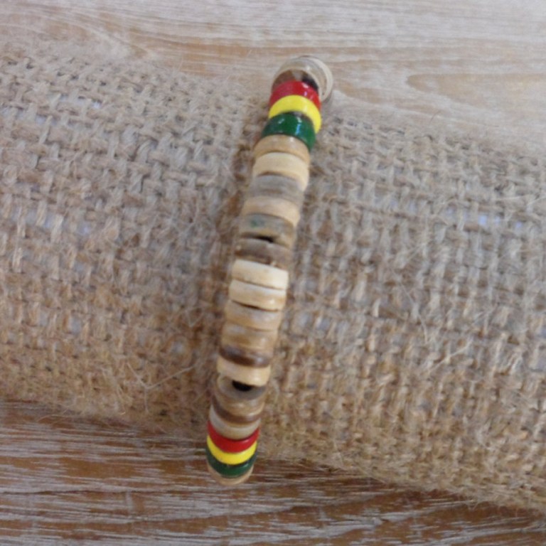 Bracelet fantasia rasta beige