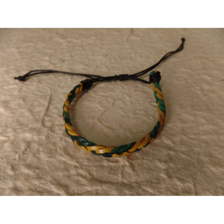 Bracelet kawan jaune/vert